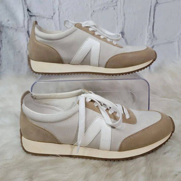 MIA Shoes - MIA Womens 9 Fashion Sneakers Cream Natural Casual Tennis Shoe Athleisure Cute